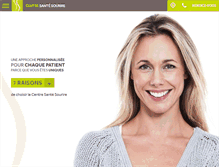 Tablet Screenshot of centresantesourire.com
